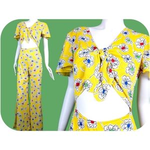 SOLD 1970s doodle jumpsuit